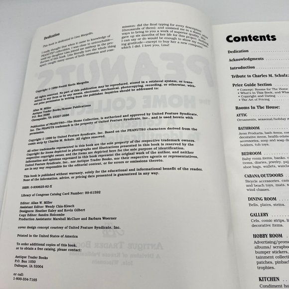 Peanuts: The Home Collection - Identification & Value Guide  1999 Antique Trader - Picture 5 of 10